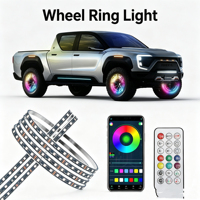 Kit d'éclairage de roue blanc pur 17 pouces en promotion – Accessoires auto, éclairage LED de roue haute qualité, 5 ou 10 rangées