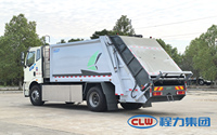 Camion benne robuste de 12 m³ pour la gestion des déchets, véhicule de nettoyage résidentiel avec batterie LFP