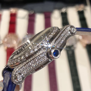 Reloj de lujo Iced Out Full Diamond para mujer Reloj de moissanita personalizado con esfera romana y cristal de zafiro - Product Image 3