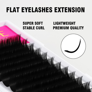 Extensiones de Pestañas de Pelo Sintético Vegano, Hechas a Mano, Sin Crueldad, Naturales, Planas, Elípticas, Suaves, C/CC/D/DD 0.15 0.20mm - Product Image 5