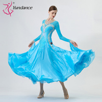 B-2220 personnalisé nouvelle robe de danse de salon standard international robes de danse de salon en soie perlée de haute qualité à vendre