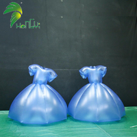 2025 robe gonflable bleue de haute qualité beau costume de costume de robe gonflable