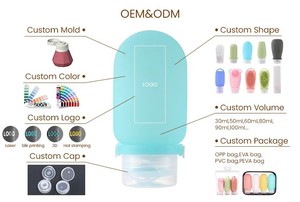 Eco Friendly Bpa Free Silicone <strong>Travel</strong> <strong>Bottles</strong> Set,4 in 1 Refillable TSA Silicone <strong>Travel</strong> <strong>Bottles</strong> Set Containers <strong>for</strong> <strong>Toiletries</strong> - Product Image 6