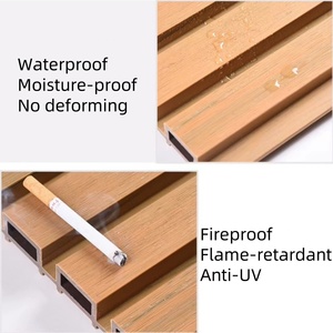 Panneaux de clôture anti-pluie Panneau mural Wpc Panneau <span class=keywords><strong>ext</strong></span>érieur Piso Wpc Panneau <span class=keywords><strong>ext</strong></span>érieur de clôture Panneau de revêtement <span class=keywords><strong>ext</strong></span>érieur - Product Image 2