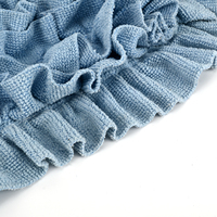 Têtes de balai serpillère en microfibre bleue OEM/ODM personnalisées, super absorbantes, tampons de nettoyage de remplacement pour balais de sol de cuisine et salon