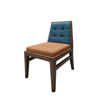 Chaise de loisirs simple en bois massif personnalisée chaises d'hôtel en bois massif café de restaurant
