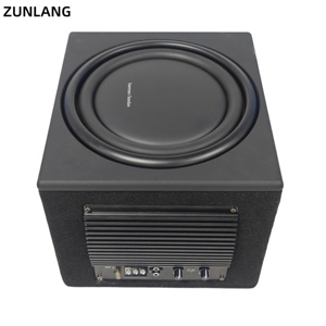 <span class=keywords><strong>Subwoofer</strong></span> 10 pouces pour voiture, actif, 150W RMS, avec télécommande, radiateur passif, pour coffre arrière, haut-parleur Super Bass - Product Image 3