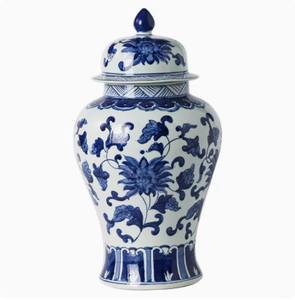 Tapa que incluye <span class=keywords><strong>blanco</strong></span> y azul, jarrón creativo único para sala de estar, mesa, decoración de cerámica - Product Image 2