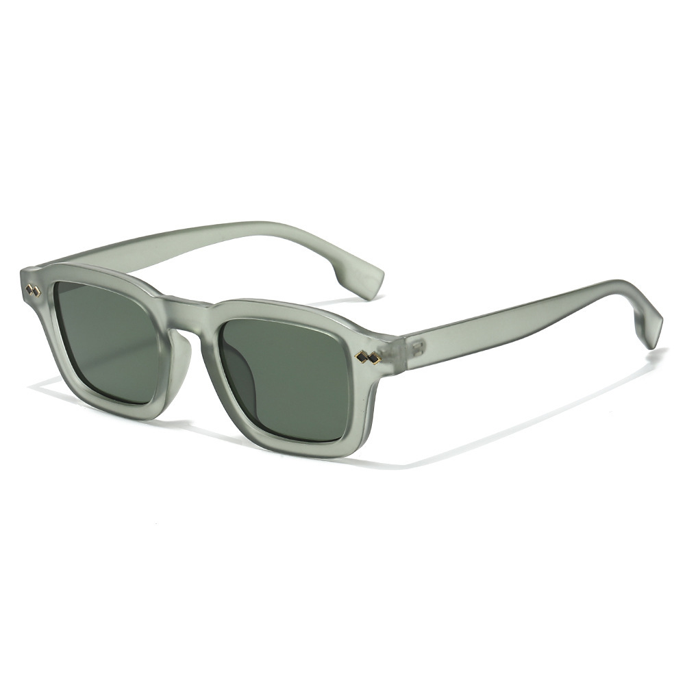 Custom Logo 2026 Retro Men Women PC Frame Punk Sun Glasses UV400 Jelly Color Square Sunglasses