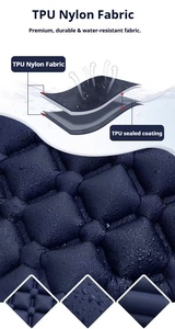 Colchoneta Inflable Ligera de TPU con Almohada, Bomba Integrada de Accionamiento a Pie, Colchón Individual para Camping, Resistente a <span class=keywords><strong>la</strong></span> Humedad, para Tiendas de Campaña, Coche y Descanso al Aire Libre - Product Image 2