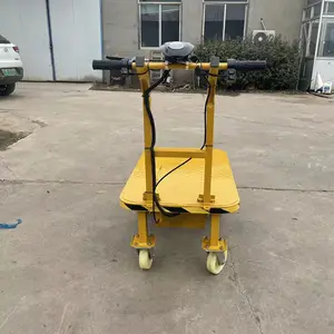 4 Wheels Agricultural Storage Logistics Warehouse Transportation Small Electric Trolley Hand Loading Truck Manufacturers