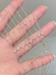 Pulsera Xinfly de Oro de 18k con Diamante Natural de 0.2ct, Diseño Encantador de Trébol de Cuatro Hojas para Regalo o Fiesta - Product Image 3