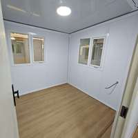 Casa Contenedor Expandible de 20 Pies con Doble Ala Plegable, Hogar Prefabricado Portátil, Casa Modular Pequeña, Estructura de Acero de Lujo Lista para Usar