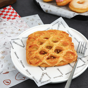 Tùy chỉnh in bánh sandwich Burger không thấm mỡ giấy gói thực phẩm lớp bánh hamburger bánh mì Deli mỡ bằng chứng giấy với logo - Product Image 6