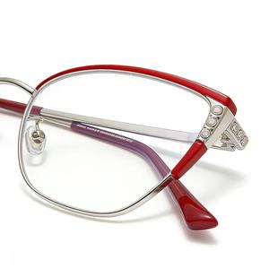 نظارات بإطار معدني أنيق بتصميم عين القطة متعددة الألوان من الشركة المصنعة بالجملة - Product Image 4