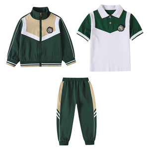 Abito sportivo con cerniera uniforme maschile e femminile personalizzato in fabbrica per studenti - Product Image 3
