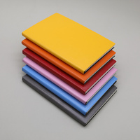 Carnet personnalisé coloré A4 A5 B5 avec couverture en cuir PU, carnet d'étudiant en gros
