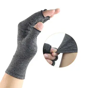 Breathable & Moisture Wicking Fingerless Design Arthritis Hand Compression Gloves To Alleviate Rheumatoid Pains& Muscle Tension