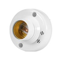 Kontrol Cahaya Suara E27 Dudukan Lampu Sekrup Sakelar Tunda AC220V Sensor Suara LED Aksesoris Pencahayaan untuk Koridor