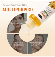 Tonique Visage Bio au Curcuma et Vitamine C Hydratant, Éclaircissant et Nourrissant pour Tous Types de Peaux – Marque Blanche