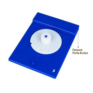 Disco di parcheggio in plastica rigida con segnale di avvertimento a doppia faccia per parcheggio a breve termine, 80x60mm-auto e moto/accessori per auto - Product Image 2