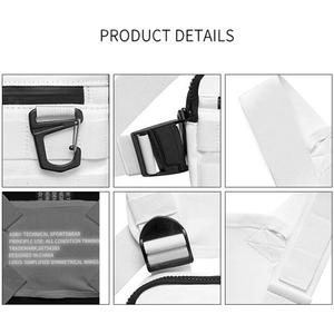 Bolso de pecho chaleco Hip Hop con cintura táctica para hombre - Product Image 4