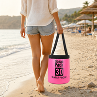 Sac à dos étanche en PVC personnalisé en usine, sac sec portable 30L, modèle flottant robuste C-23 pour le rafting, le canyoning, la randonnée, le camping