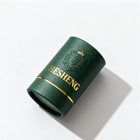 Emballage de tube en papier cadeau d'huile essentielle de qualité supérieure | Boîte cylindrique de taille personnalisée avec logo en feuille d'or