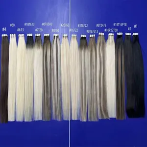 4*1 cm nastro di estensione di capelli umani a doppia tiratura 10-24 pollici in magazzino senza capelli corti 1 confezione 100g