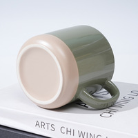 Tasse en céramique unie avec logo personnalisable, résistante aux hautes températures, style moderne et minimaliste, pour café domestique