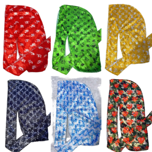 Durags de Seda de Lujo al por Mayor Inspirados en Marcas Famosas, de Diseñador, para Hombre, Uso Diario, Ajustables - Product Image 1