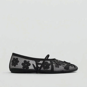 <span class=keywords><strong>Scarpe</strong></span> da ballo piatte <span class=keywords><strong>con</strong></span> <span class=keywords><strong>fibbia</strong></span> <span class=keywords><strong>con</strong></span> cinturino singolo in tessuto a maglia ricamato Casual da donna Xinzirain - Product Image 1