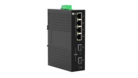 Switch Industrial OEM/ODM de 4 Puertos Gigabit Sin Administración para Montaje en Riel DIN con 2xSFP IP40 -40~75 ℃   12-57VDC CE FCC para Visión Robótica/de Máquina