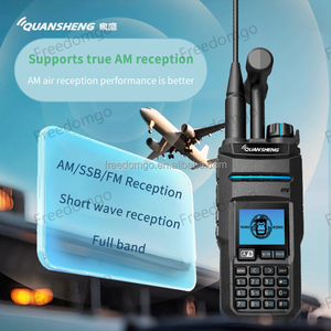 Professional QUANSHENG TK-11(5) Dual Band VHF/UHF NOAA Wireless <b>Walkie</b> <b>Talkie</b> With Air Band 10W High Power Handheld Transceiver - Product Image 2