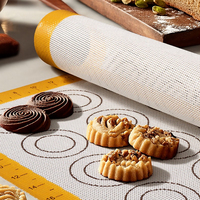 Tapis de cuisson en silicone 400*300*0.7mm, qualité alimentaire, antiadhésif, FDA LFGB, logo personnalisé, plaque de cuisson pour boulangerie, vente en gros OEM