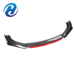 HGD Universal Car Front Bumper Splitter Lip carbon look Spoiler Diffuser Deflector Lips Guard Cover Trim Protection 4pcs