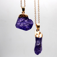 Couleur Pierre Naturelle Pendentif Cristal Naturel Pierre Brute Pendentif Collier Pierre Naturelle DIY Bijoux Accessoires