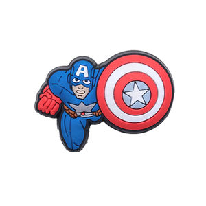 Divertenti <span class=keywords><strong>accessori</strong></span> DIY nuovi in PVC <span class=keywords><strong>Avengers</strong></span> serie Clog Cave scarpe con fibbia e Charms fiore scarpe staccabili - Product Image 4