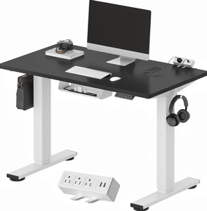 Multiprise à pince ergonomique moderne monobloc personnalisable pour <span class=keywords><strong>bureau</strong></span> debout EN2 40x24, avec câble électrique réglable en hauteur - Product Image 3