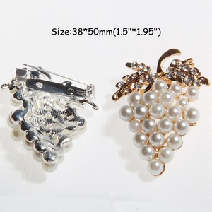 럭셔리 브로치 여성 크리스탈 꽃 브로치 핀 도매 DIY 웨딩 부케 - Product Image 6