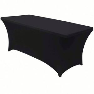 Couverture de table Nappes Commerce personnalisé pour spectacle Sublimation Imprimé Logo Polyester Imperméable Ajusté Stretch Spandex Carré - Product Image 5