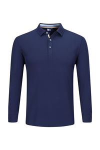 Haute qualité 220g cuivre ammoniac hommes Golf pour Polo à manches longues chemise de travail personnalisée broderie impression Logo tricoté tissu - Product Image 4