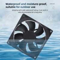 EVERFLOW 12038 Serie DC IP69X Wasserdichter OEM/ODM Großvolumiger PBT-Lüfter für Rechenzentren und Elektronik-Kühlung