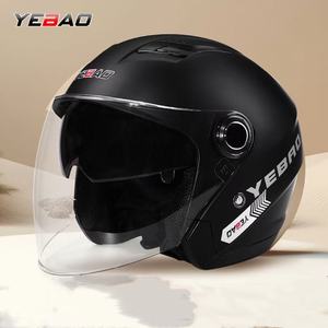 Mũ bảo hiểm xe máy và xe điện Yebao đa màu sắc, kính đôi, chất liệu ABS, kiểu mở mặt, có kính chắn gió, dùng được cho mọi mùa - Product Image 2
