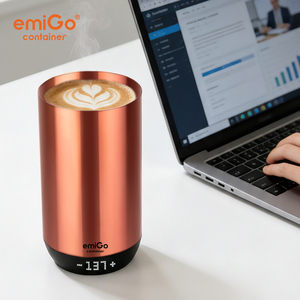 Vaso Térmico Portátil EmiGo <span class=keywords><strong>de</strong></span> 415 ml/14 oz, Taza <span class=keywords><strong>de</strong></span> Café Inteligente <span class=keywords><strong>de</strong></span> Acero Inoxidable con Control por Aplicación, Taza con Temperatura Constante - Product Image 2