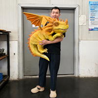 Dragon Artificiel Personnalisé pour Noël, Marionnette Animatronique pour Halloween, Utilisation en Aire de Jeux ou Jardin, Taille Personnalisable, Résistant aux Intempéries