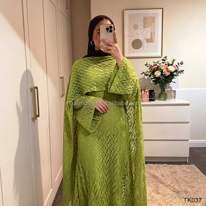 Abaya en dentelle en gros d'usine, <span class=keywords><strong>robe</strong></span> de <span class=keywords><strong>soirée</strong></span> musulmane personnalisable de Dubaï - Product Image 2