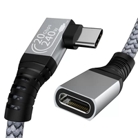 Câble d'extension USB C 20 Gbps/4K60Hz Vidéo USB3.2 Gen2, rallonge mâle vers femelle USB Type C, câble de charge rapide 240W