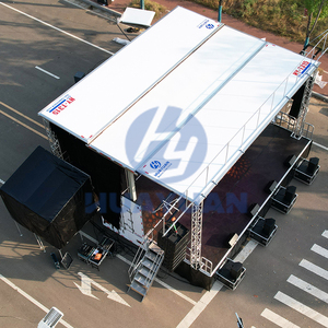 Camion mobile d'étape de T315 9.6m avec l'écran hydraulique de LED pour des événements extérieurs et des services d'église - Product Image 5
