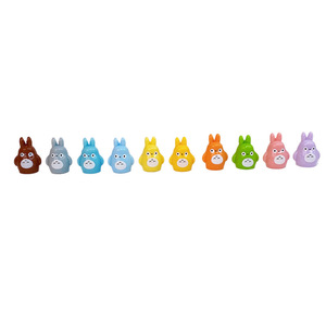 Mini Cartoon Totoro Animal Figurines Plastic Resin <b>Rabbit</b> Shape Home Decoration Mixed Colors 3D Miniature DIY Accessories - Product Image 1